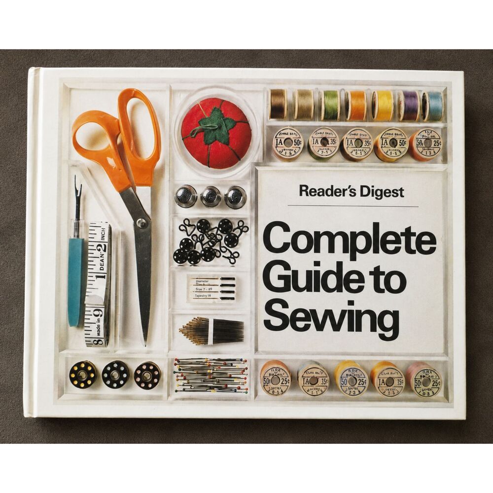 Vintage Readers Digest Complete Guide to Sewing Hardcover Book Craft Manual